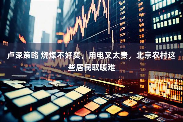 卢深策略 烧煤不好买，用电又太贵，北京农村这些居民取暖难